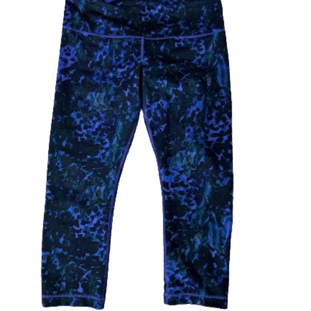 LuLuLemon cropped Wunder Under Leggings, Size 10